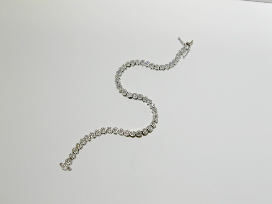 Bracciale Esagoni in Oro 750/°°° e Diamanti Fontanagioielli e-commerce gioielli artigianali